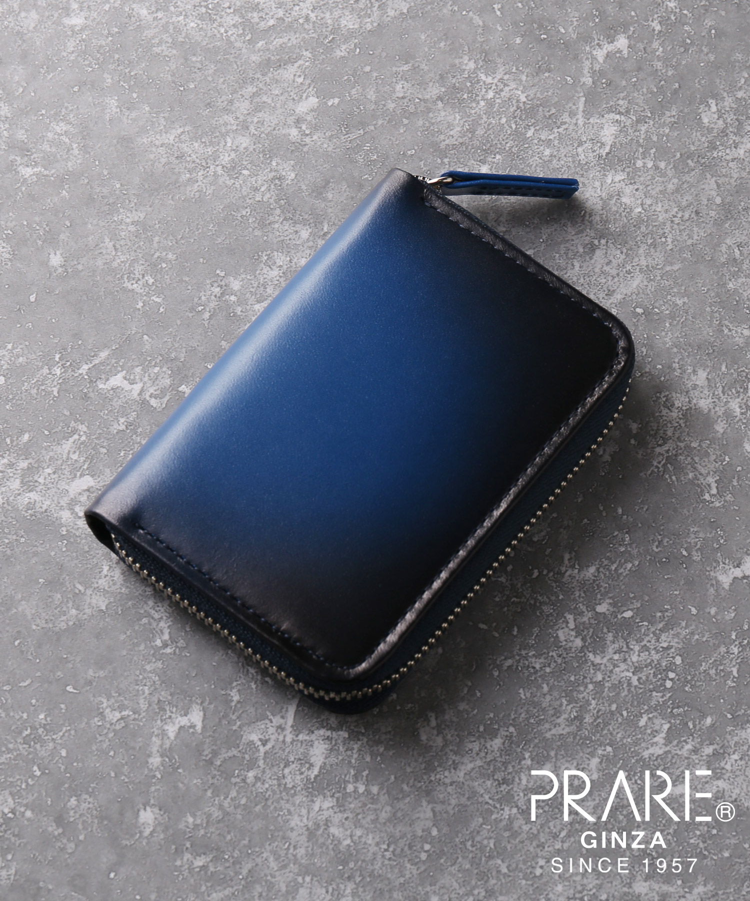 PRAIRIE 牛革グラデーションミニ財布 プレリー PRAIRIE [PRAILIE]牛革レザーグラデーションミニ財布