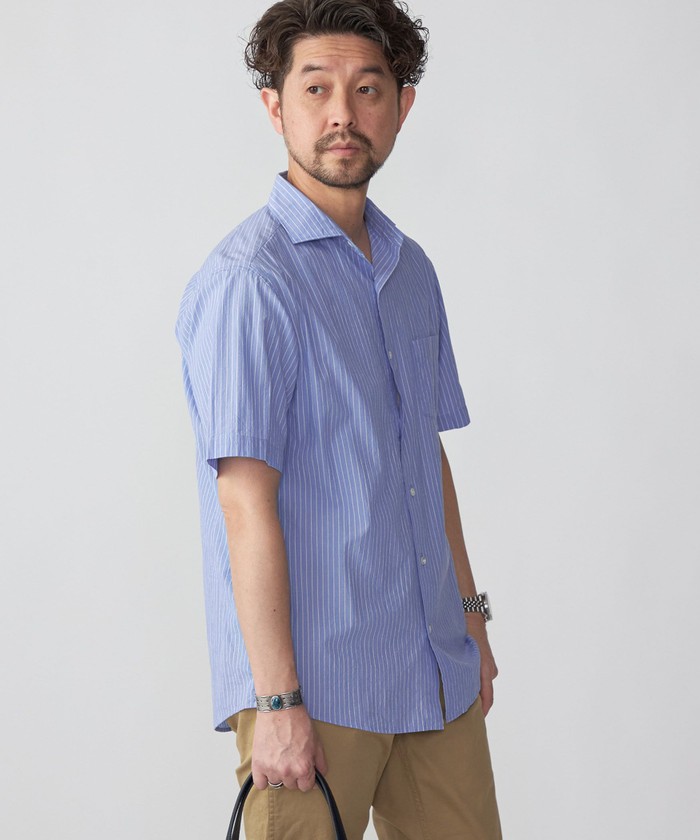 セール55%OFF】SHIPS: ボイル セミワイドカラー ストライプ ショートスリーブ シャツ(505240789) | シップス メン(SHIPS  MEN) - d fashion