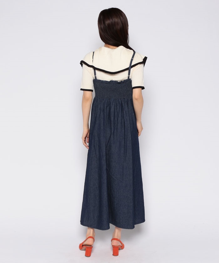 クーポン】【セール 40%OFF】【2023SS】デニムキャミワンピース