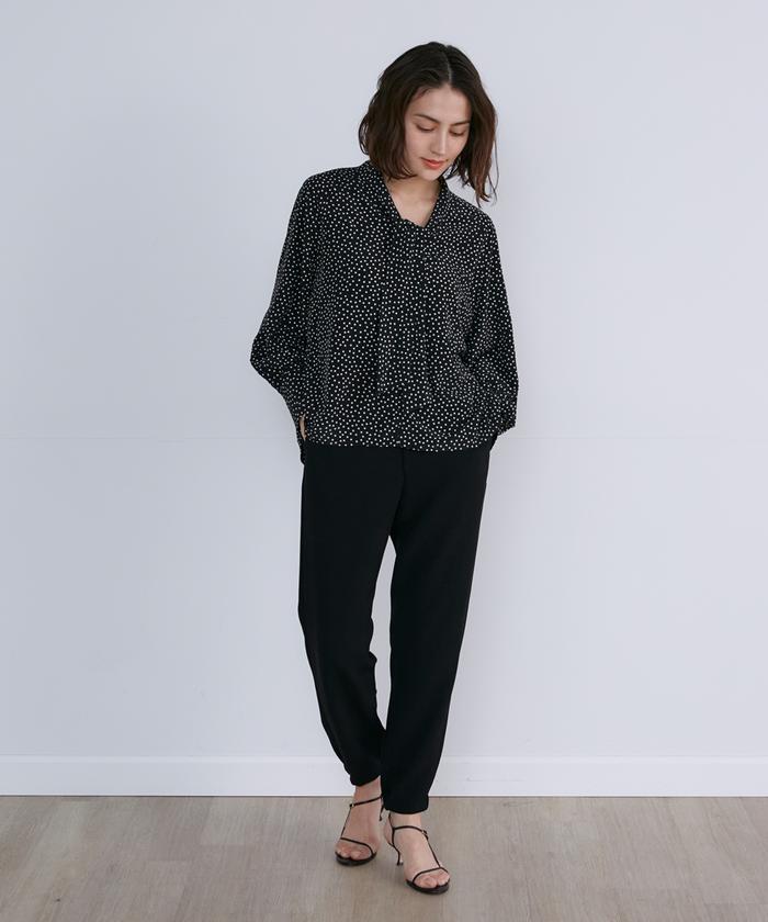 セール 70%OFF】イネド INED ボウタイドットブラウス(505241926