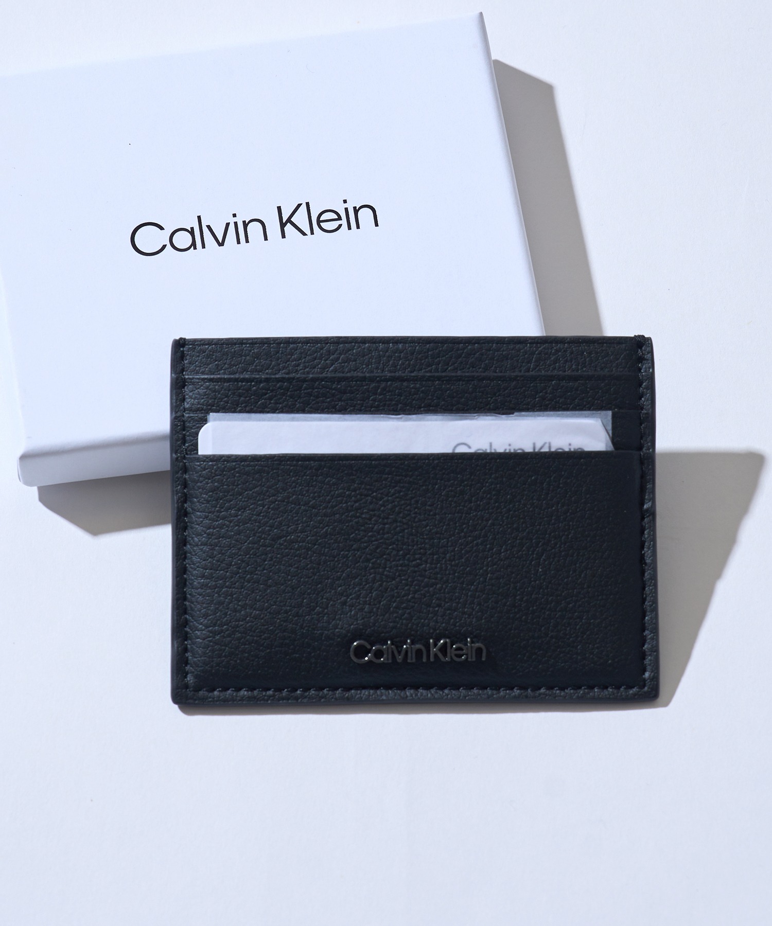   カルバンクライン CK レザーカードケース RFiD セール】CK ロゴプレート カードケース レザーカードケース RFiD