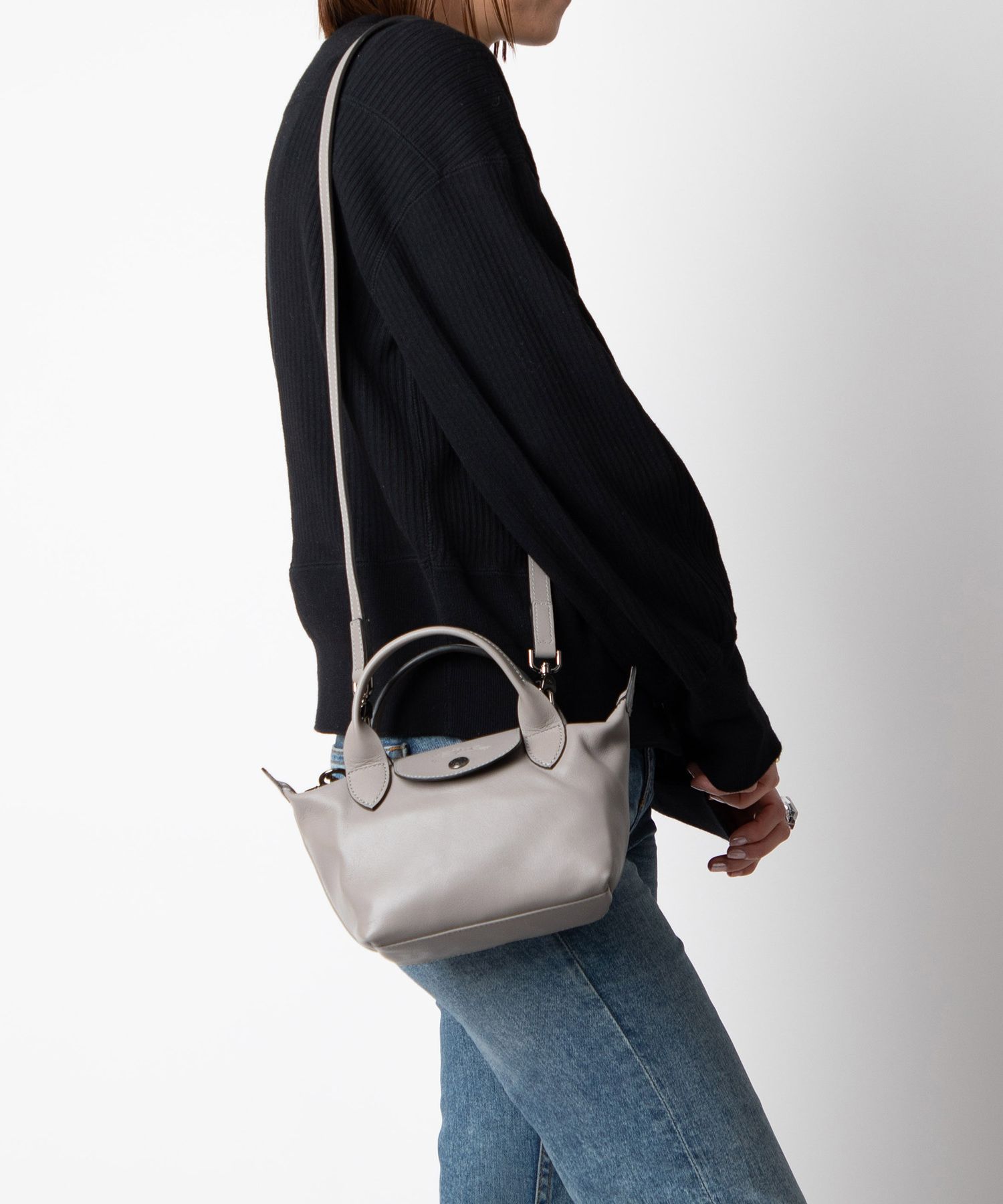 longchamp ロンシャン プリアージュ キュイールXS 白 ホワイト