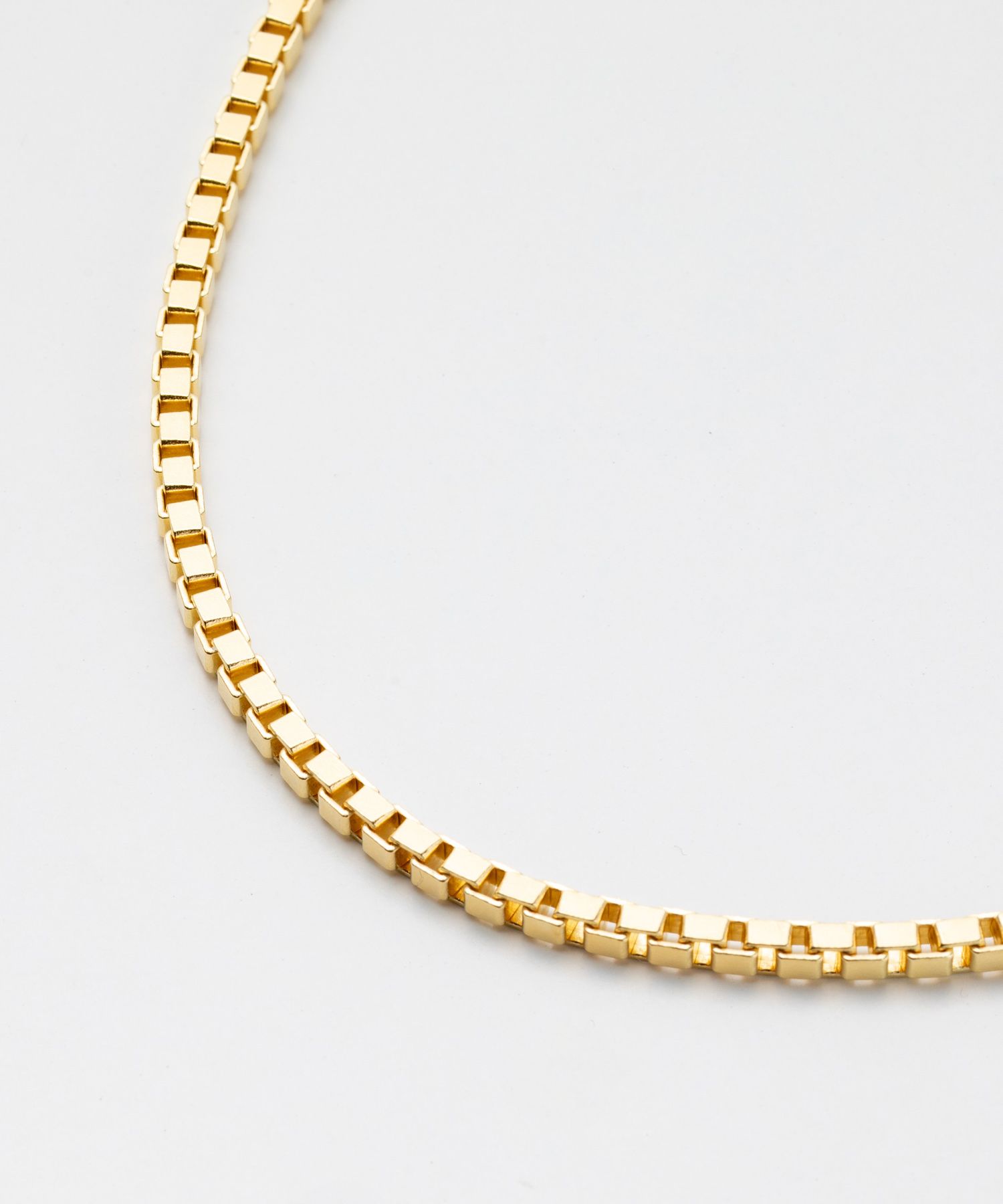 TOM WOOD ネックレス N01019VBX01S925 9k Square chain gold TOM WOOD ネックレス N01019VBX01S925 9k Square chain gold
