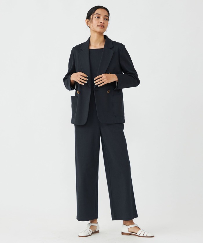 セール 40%OFF】ラッセルコットン ダブルブレストジャケット