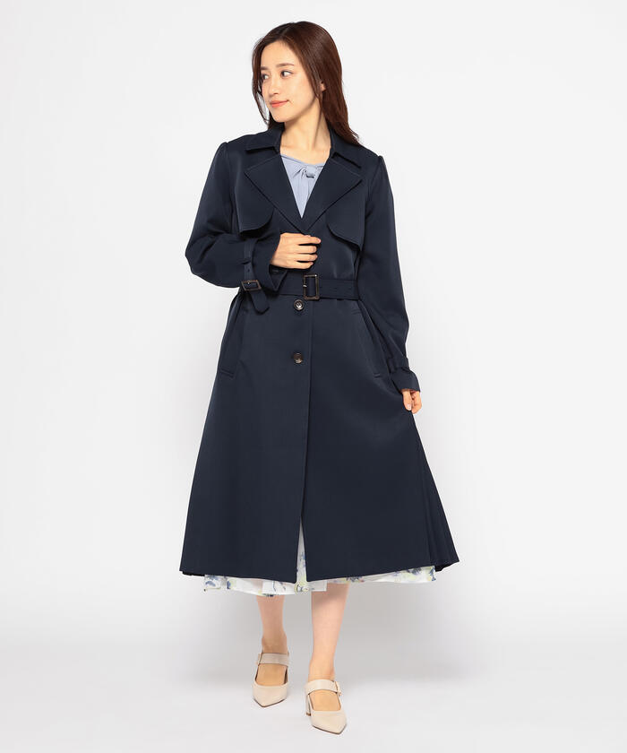 ミッシュマッシュ MISCH MASCH サイドプリーツトレンチコート