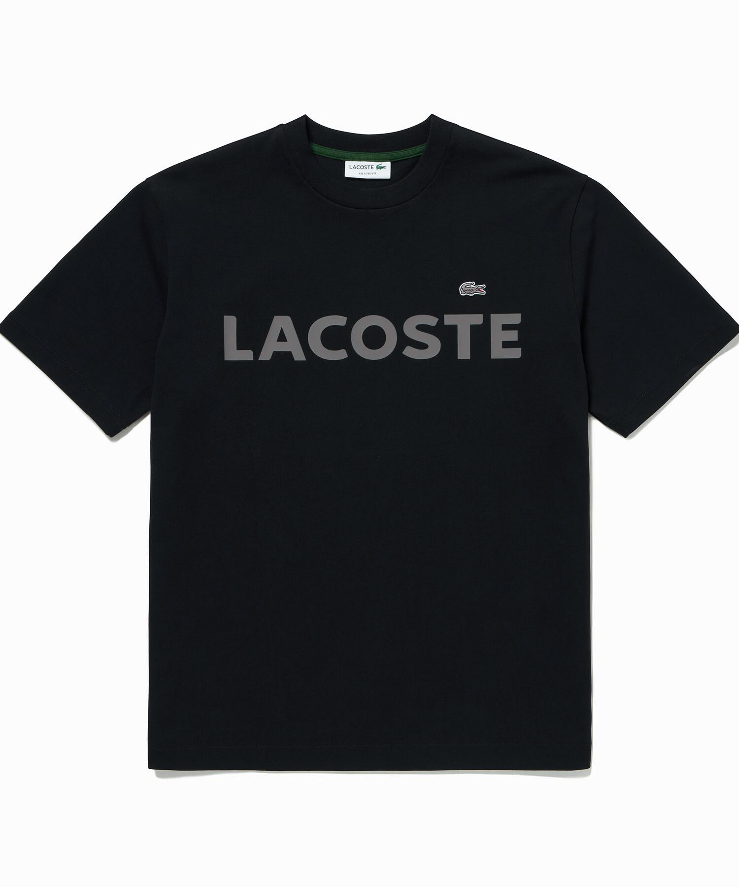 ラコステ LACOSTE ヘビーウェイトブランドネーム ラバープリント