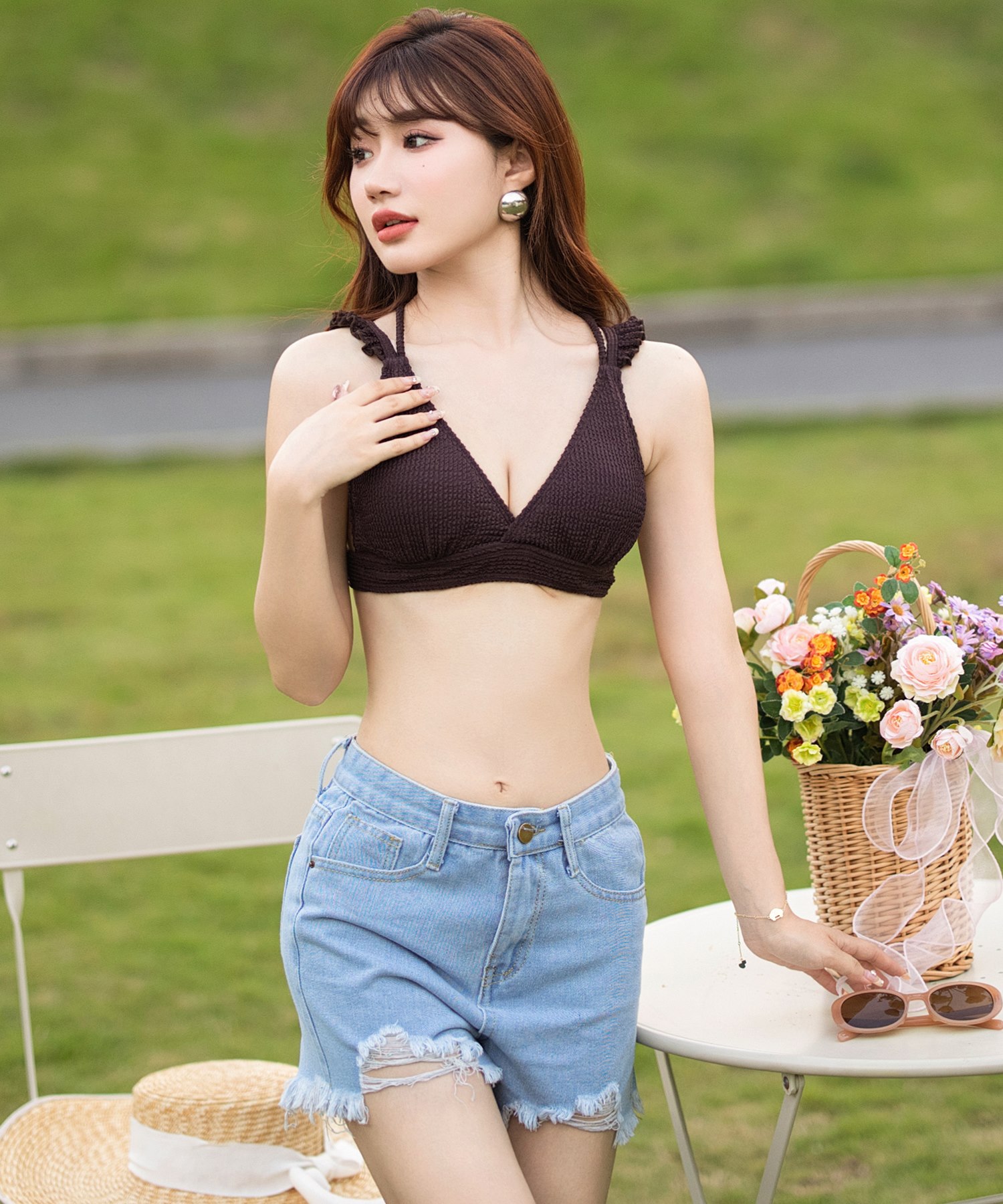 テディショップ Teddyshop レディース水着 2WAYレースアップ