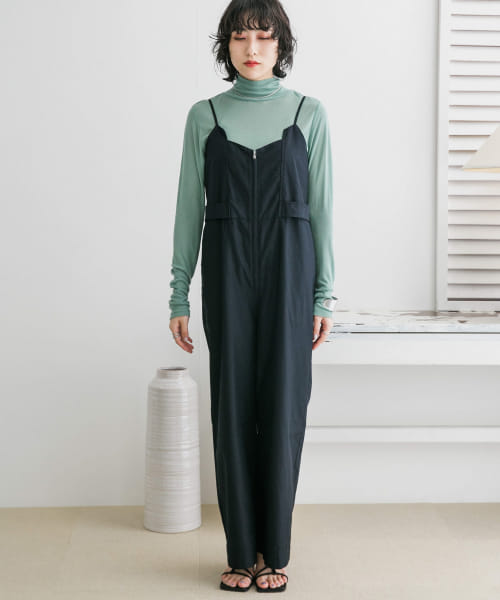 セール 50%OFF】フロントZIPサロペット(505176748