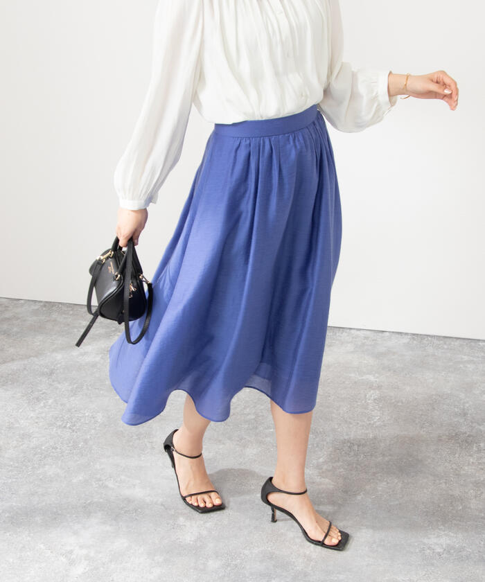 ★美品★NOLLEY'S　シアースラブフレアスカート NOLLEY'S（ノーリーズ）の「シアースラブフレアースカート