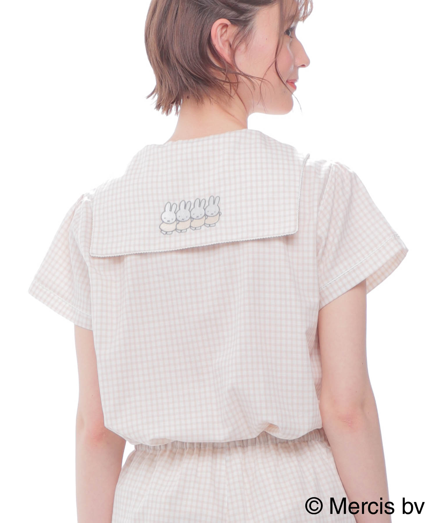 セール 50%OFF】ダブルガーゼミッフィーギンガムチェック
