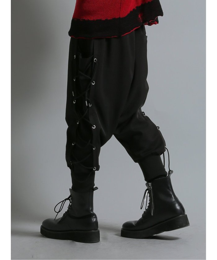 SD×PSYCHONATION レースアップ クロップドパンツ メンズ パンツ
