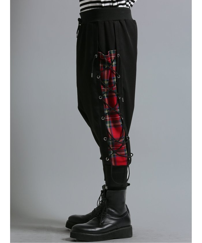 SD×PSYCHONATION レースアップ クロップドパンツ メンズ パンツ