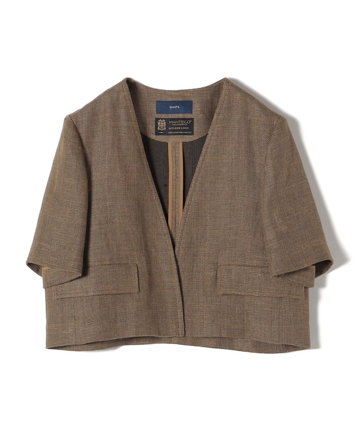 クーポン】【セール 40%OFF】MANTECO 麻混 半袖 ショート