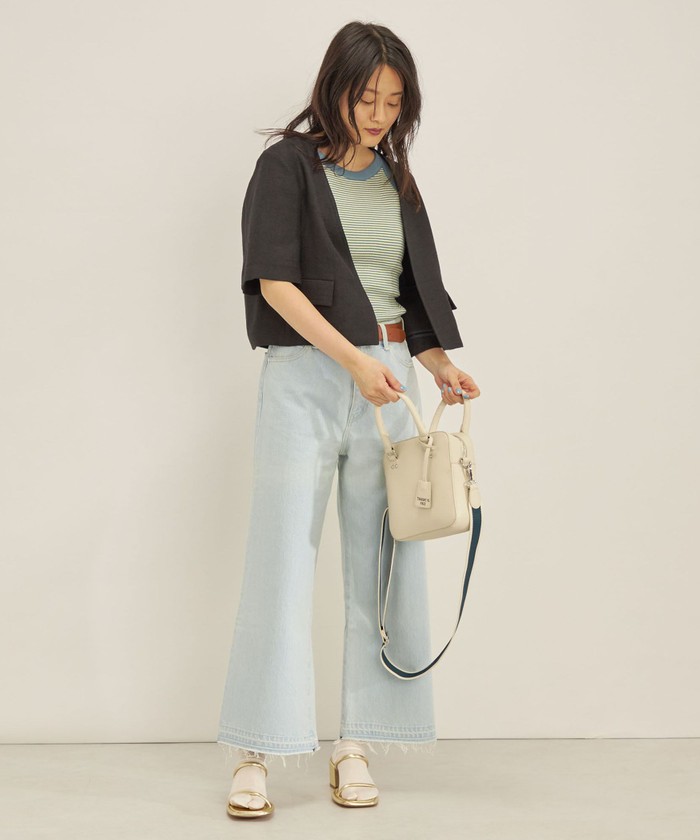 クーポン】【セール 40%OFF】MANTECO 麻混 半袖 ショート