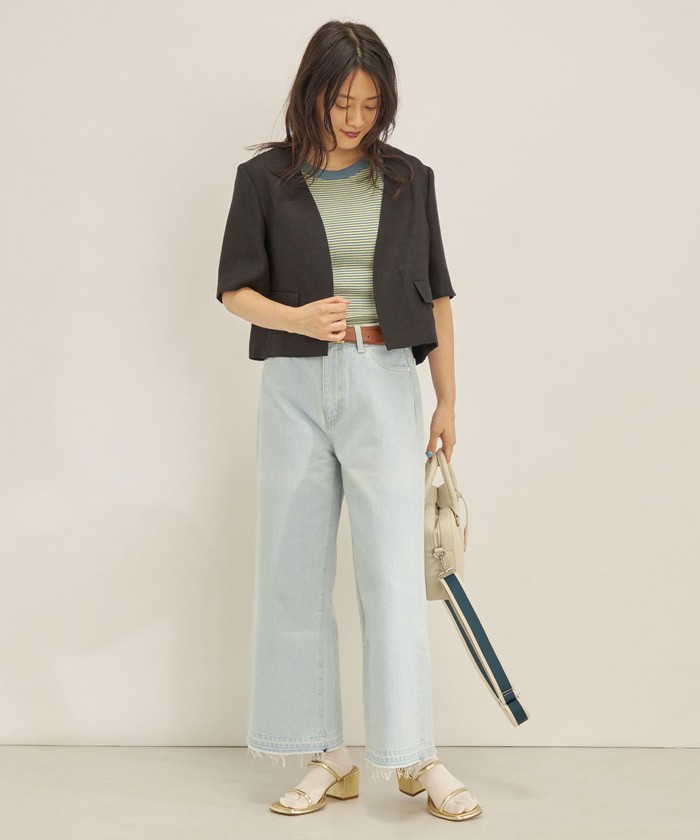 クーポン】【セール 40%OFF】MANTECO 麻混 半袖 ショート