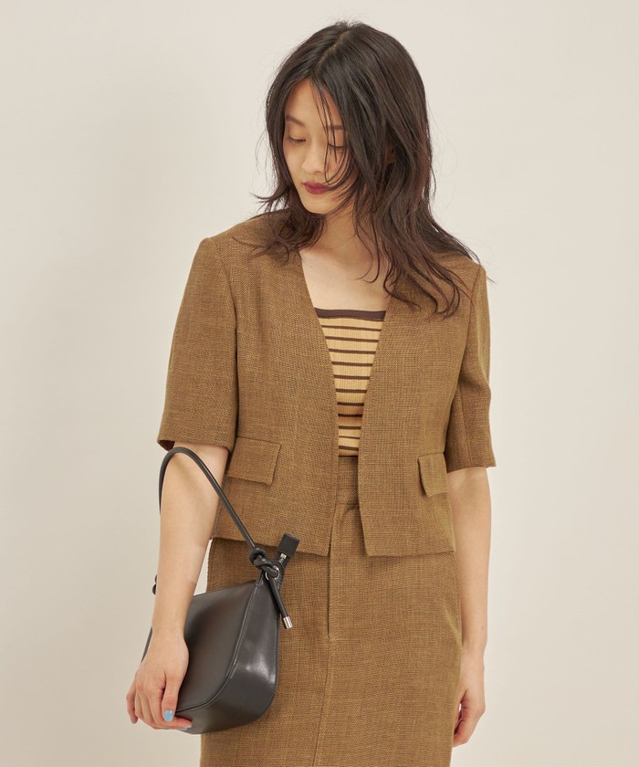クーポン】【セール 40%OFF】MANTECO 麻混 半袖 ショート