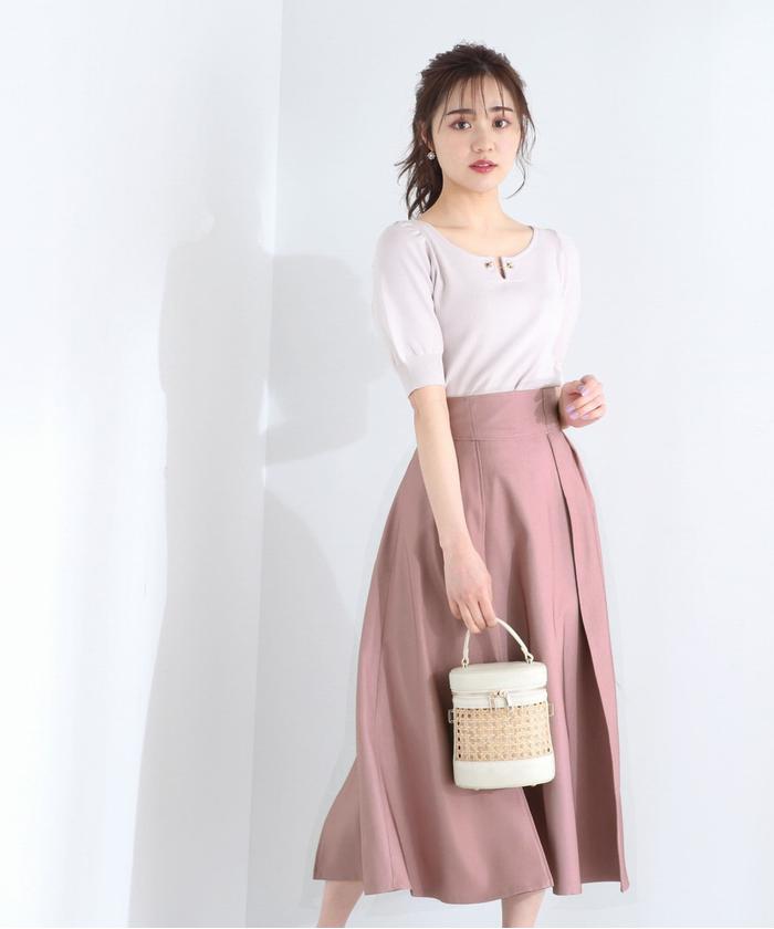 ヨークベルトタックスカート PROPORTION BODY DRESSING セール 50%OFF】ヨークベルトタックスカート(505220815