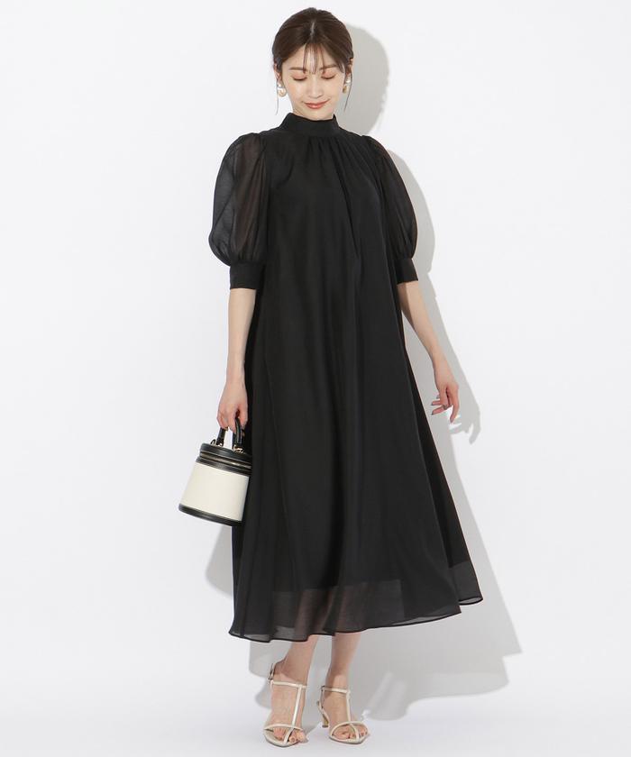 美品　ルフィル　ロングジレ　アドーア ADORE - アドーア ロング ジレ 黒 ADORE ルフィルLEPHILの通販