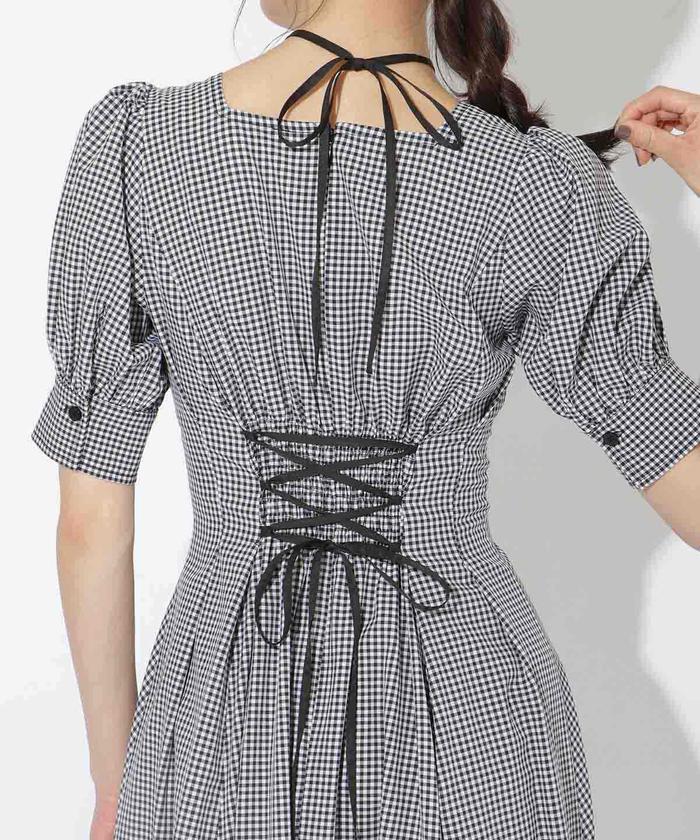 ワンピース　ナチュラルクチュール 新品 夏 ギンガムチェック natural couture - ギンガムチェック natural couture