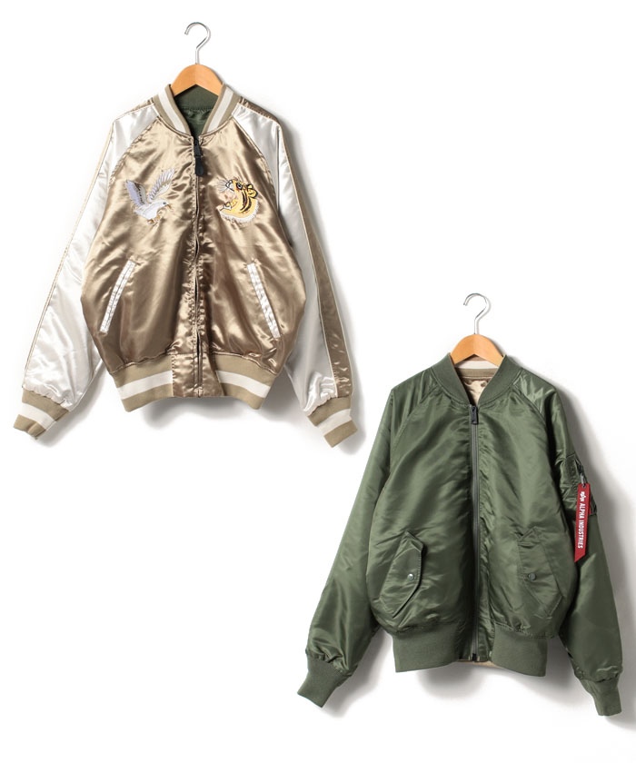 ☆レディース☆スカジャン☆リバーシブル☆新品☆ブルゾン☆MA-1