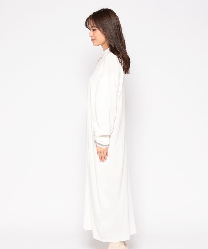 セール 60%OFF】【Loungedress】ハーフZIPニットワンピース(505244507