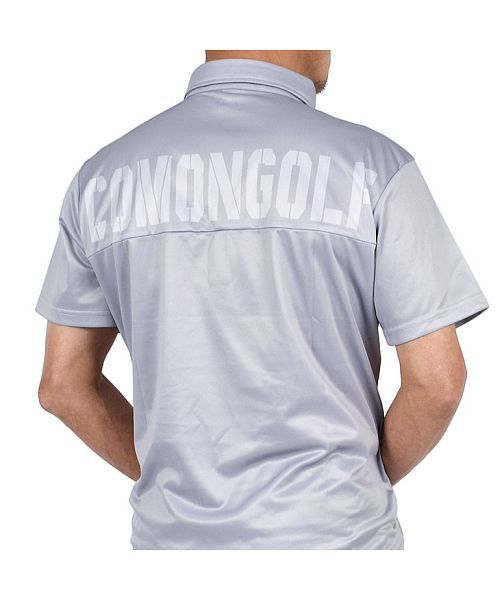 COMONGOLF】ドライ素材背面ロゴ半袖ゴルフポロシャツ(CG－SP307S 