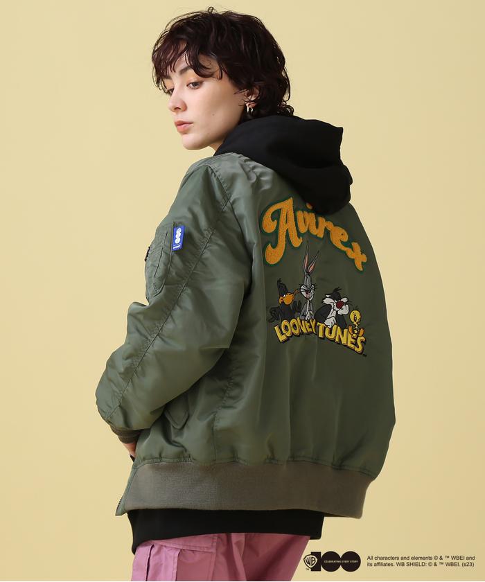 WB/AVIREX》LOONEY TUNES COLLECTION LIGHT MA-1 JACKET WB/AVIREX》LOONEY TUNES COLLECTION LIGHT MA-1 JACKET