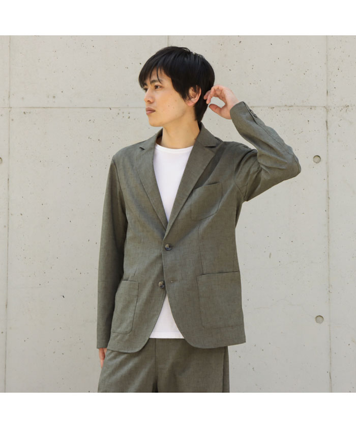 マックハウス Mac－House NAVY ネイビー 麻調合繊アンコン