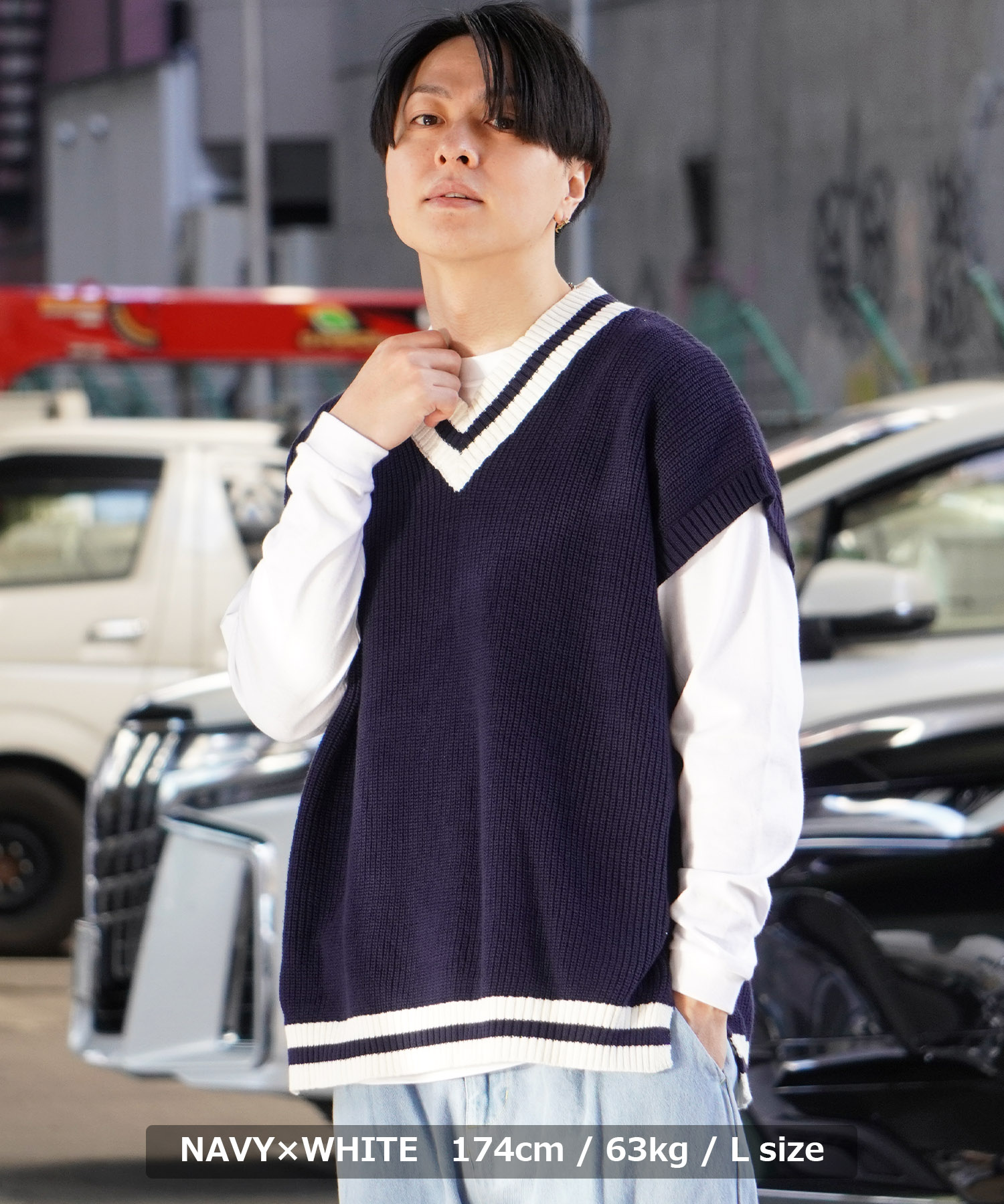 ワンフォークロージング 1111clothing ニットベスト メンズ ワンフォークロージング 1111clothing ニットベスト メンズ