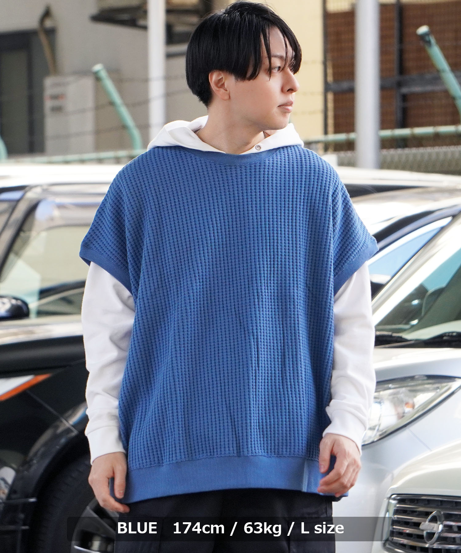 ワンフォークロージング 1111clothing ニットベスト メンズ