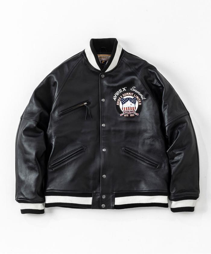 SUMMIT × AVIREX》LEATHER VARSITY JACKET(505263254) | AVIREX