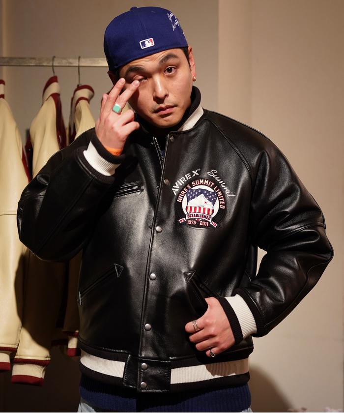 SUMMIT × AVIREX》LEATHER VARSITY JACKET(505263254) | AVIREX