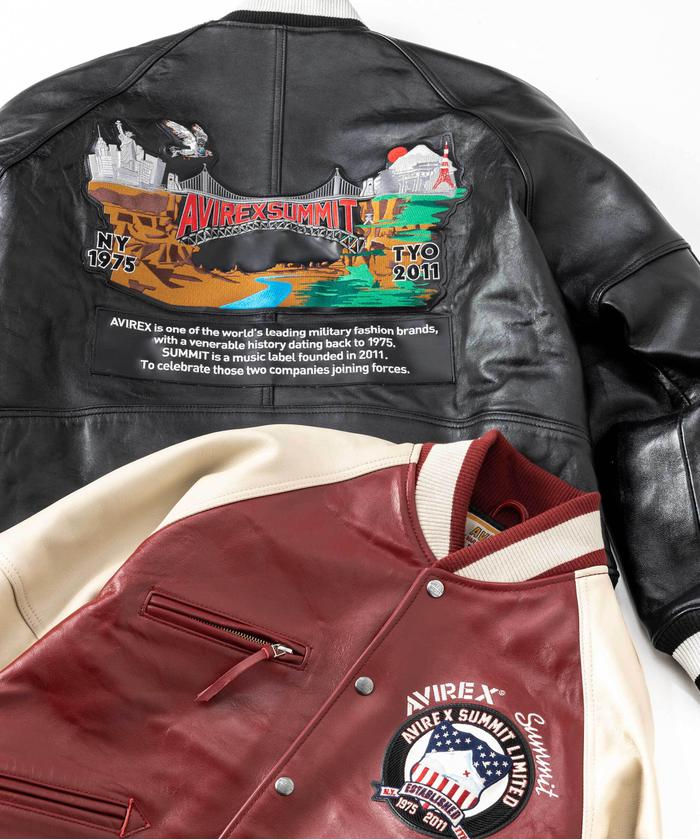 SUMMIT × AVIREX》LEATHER VARSITY JACKET(505263254) | AVIREX