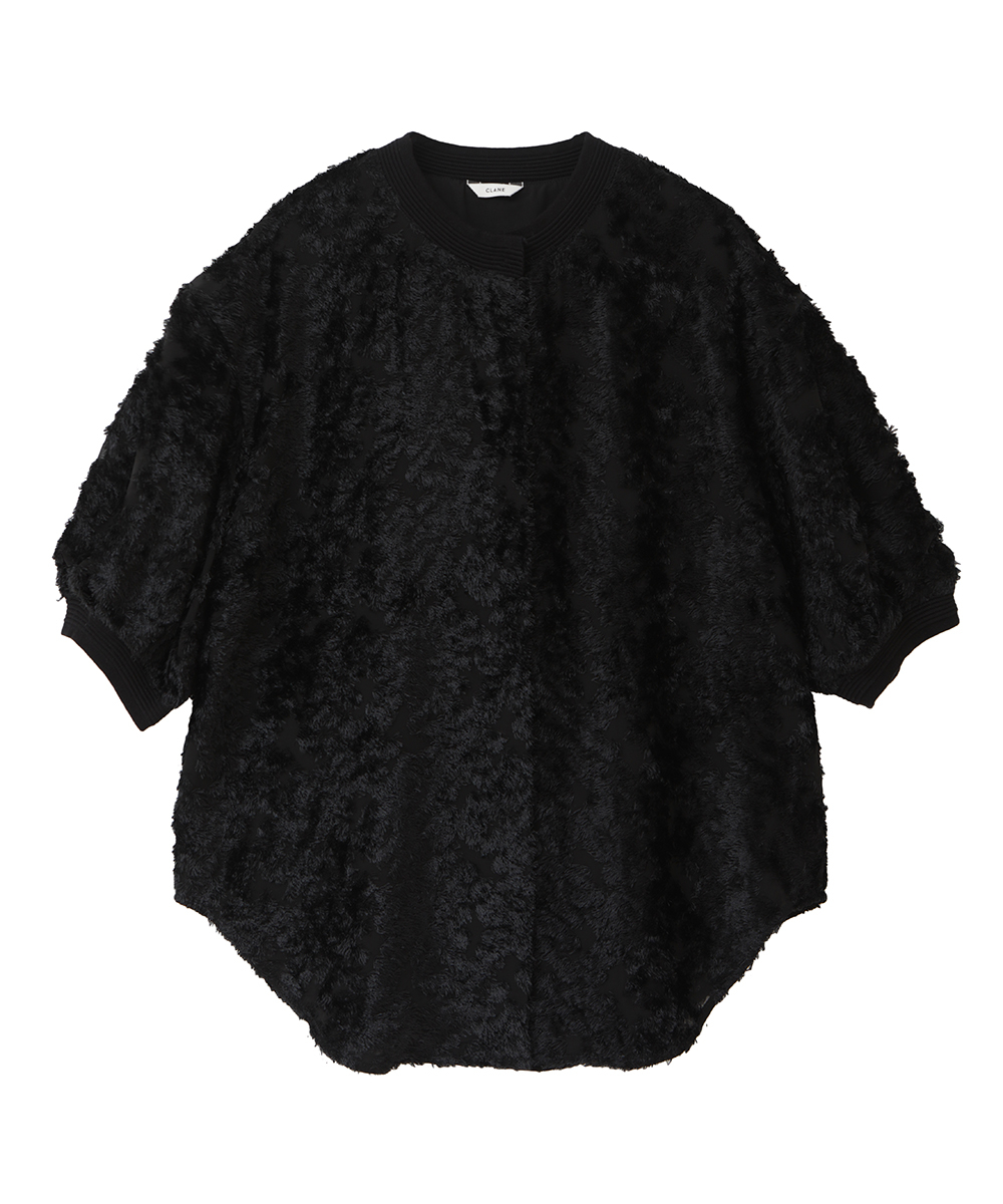 クラネ　FRINGE HALF SLEEVE CARDIGAN CLANE - フリンジ ハーフスリーブ カーディガン - FRINGE HALF