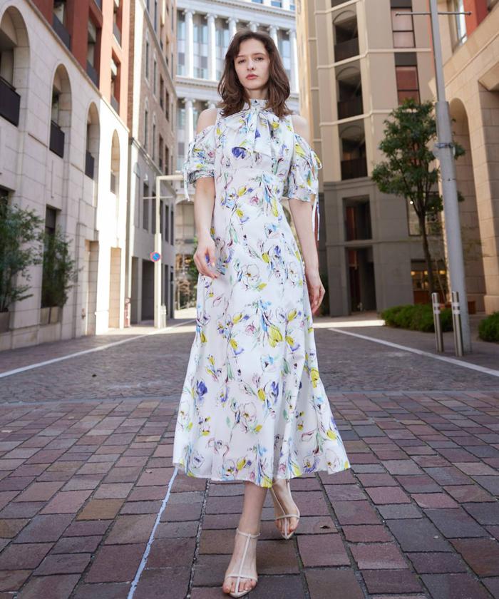 特別価格【Dolce & Gabbana】 フラワープリント ワンピース フラワー ワンピース Dolce & Gabbana(ドルチェ&ガッバーナ