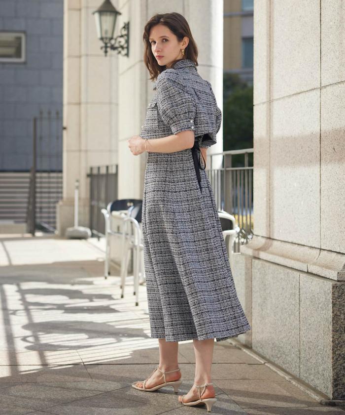 カットツイード半袖セットアップ(505265811) | AND COUTURE(AND