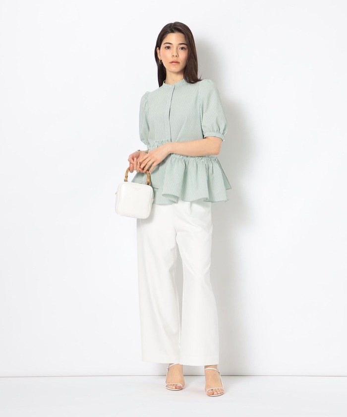 NOLLEY'S Sophi（ノーリーズソフィ）の「ペプラムギャザーシャツ
