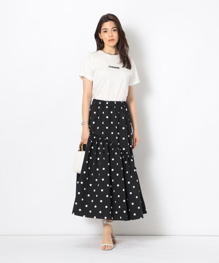 NOLLEY'S ドットタフタフリードワンピース 美品】NOLLEY'S ドットタフタフリードワンピース - メルカリ