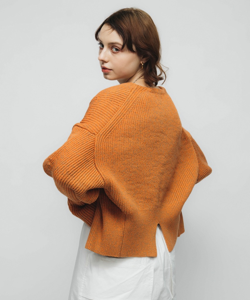 led.tokyo FLARE SLEEVE V/N CARDIGAN