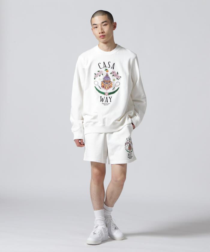 CASABLANCA カサブランカ　スウェット　ロゴ　Lサイズ CASABLANCA/カサブランカ/EMBROIDERED UNISEX SWEATSHIRT