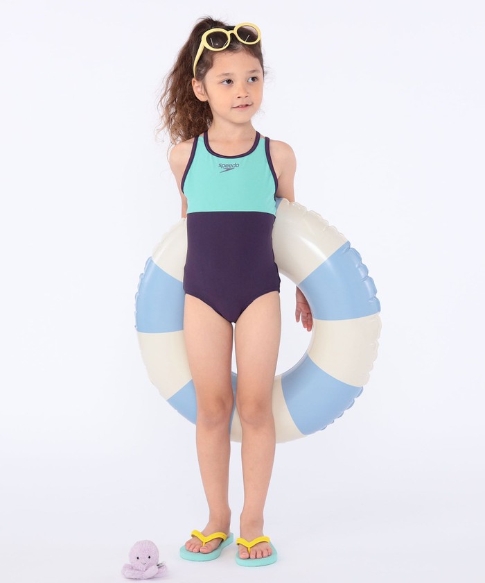 キッズ！小柄な女性！初中級ステップアップボード！cosmicsurf 138cm セール】Speedo:90～120cm /〈UVカット〉Girls Suit(505271213