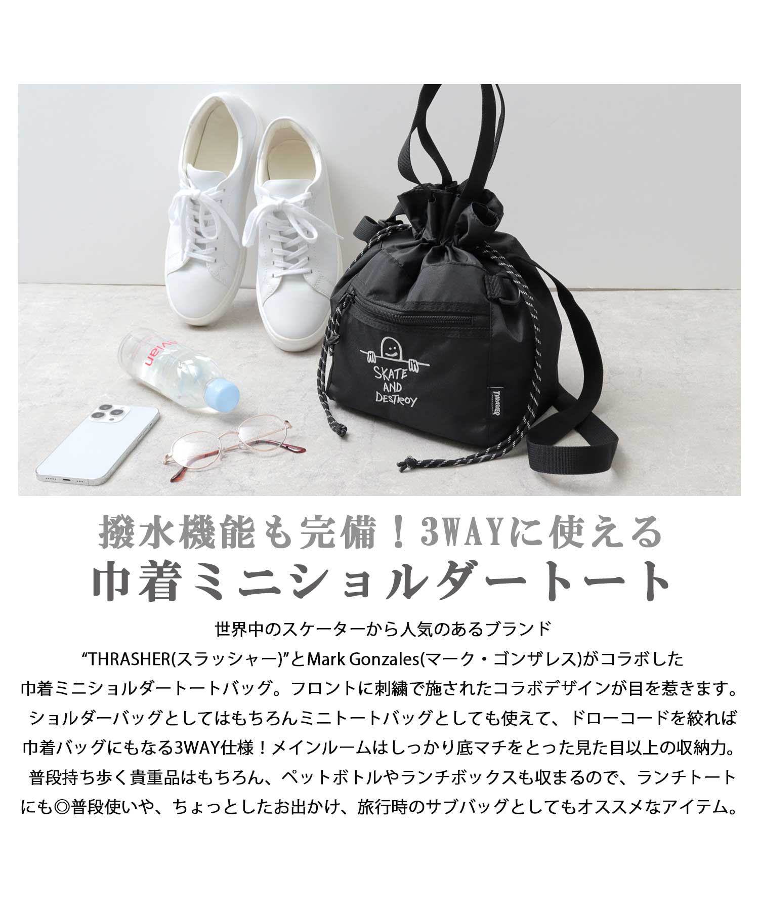 [MARK GONZALES]★25SS★韓国人気★SIGN ECO CROSS BAG MARK GONZALES]☆25SS☆韓国人気☆SIGN ECO CROSS BAG (MARK