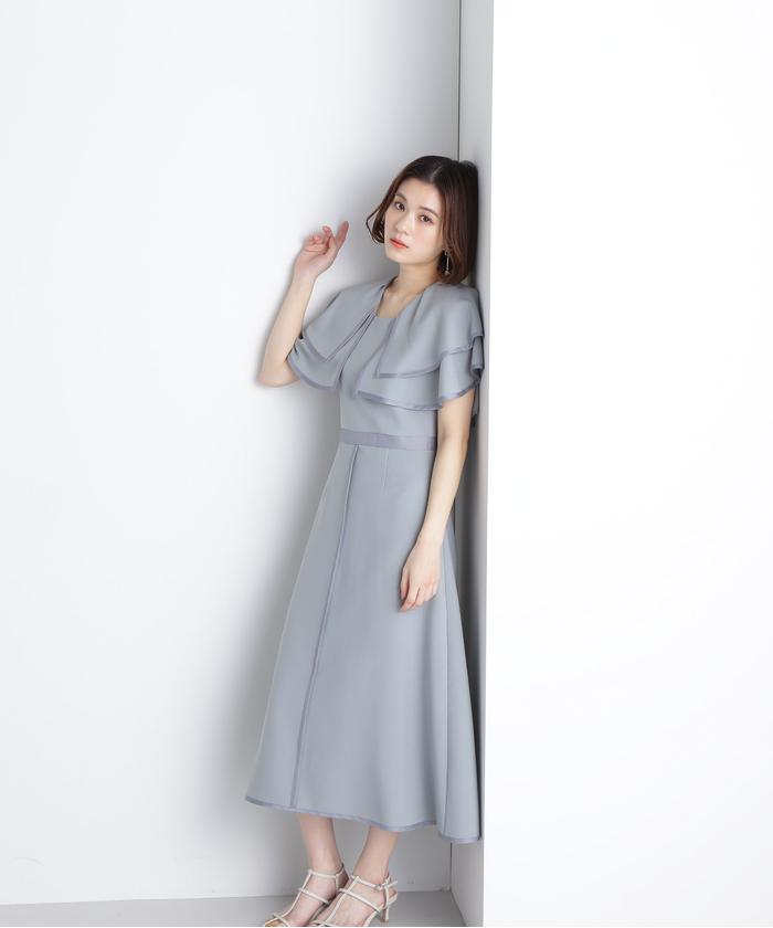 【極美品】SOIR DOLCE ワンピース 大きいサイズ13 パープル2way 極美品】SOIR DOLCE ワンピース 大きいサイズ13 パープル2way