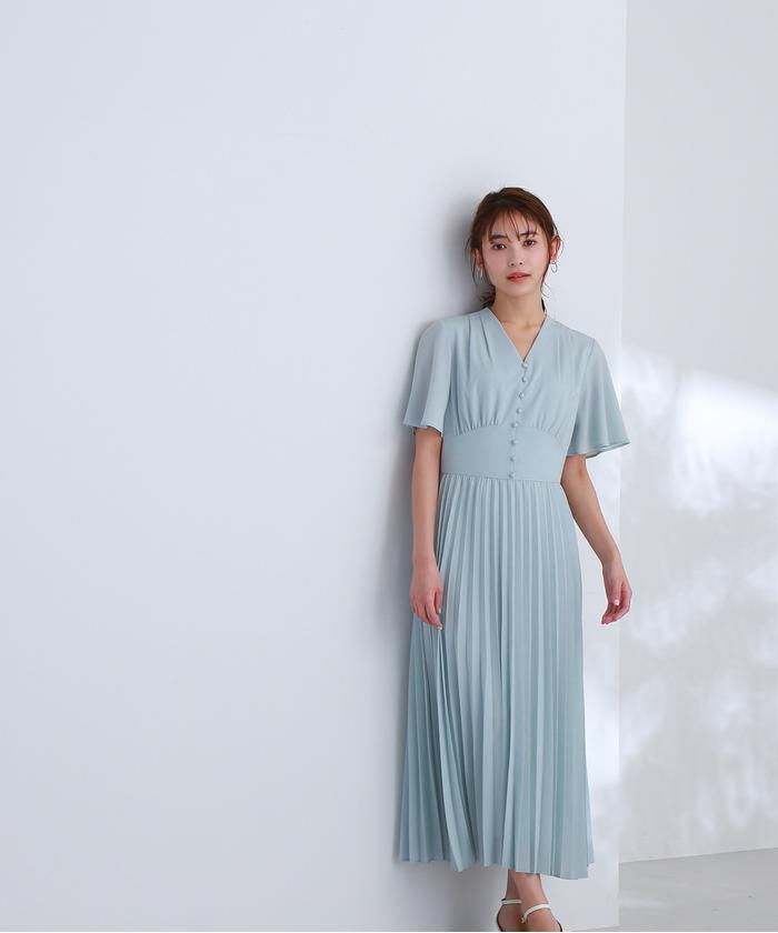 NATURAL BEAUTY BASIC ウエストマーク切替プリーツワンピースM セール 30%OFF】ウエストマーク切替プリーツワンピース