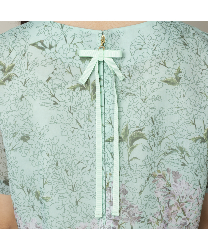 Rose Tiara 46 ライラックフィット＆フレアワンピース 花柄 美品 楽天市場】ライラックフィット＆フレアワンピース／ローズ