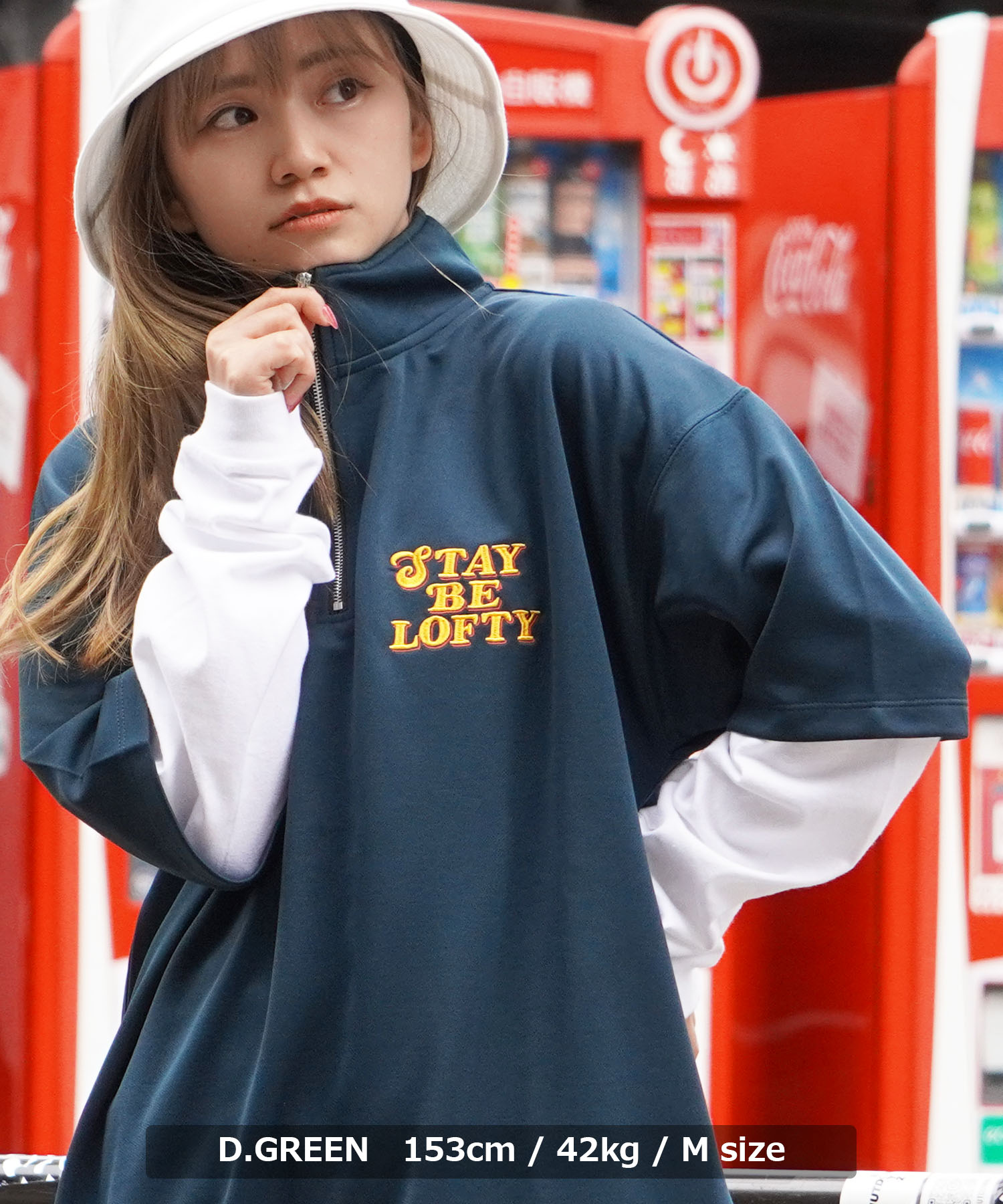ワンフォークロージング 1111clothing オーバーサイズ ハーフ