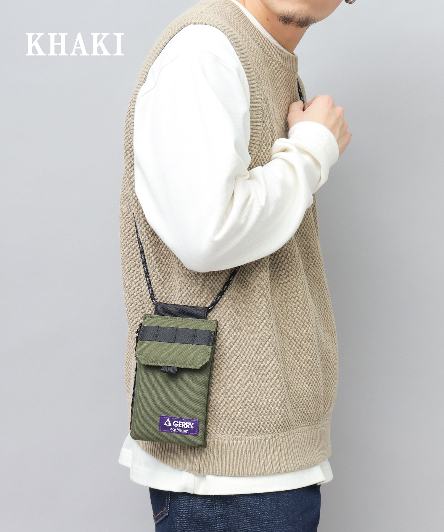 ジェリー GERRY スマホポーチ スマホショルダー 撥水加工