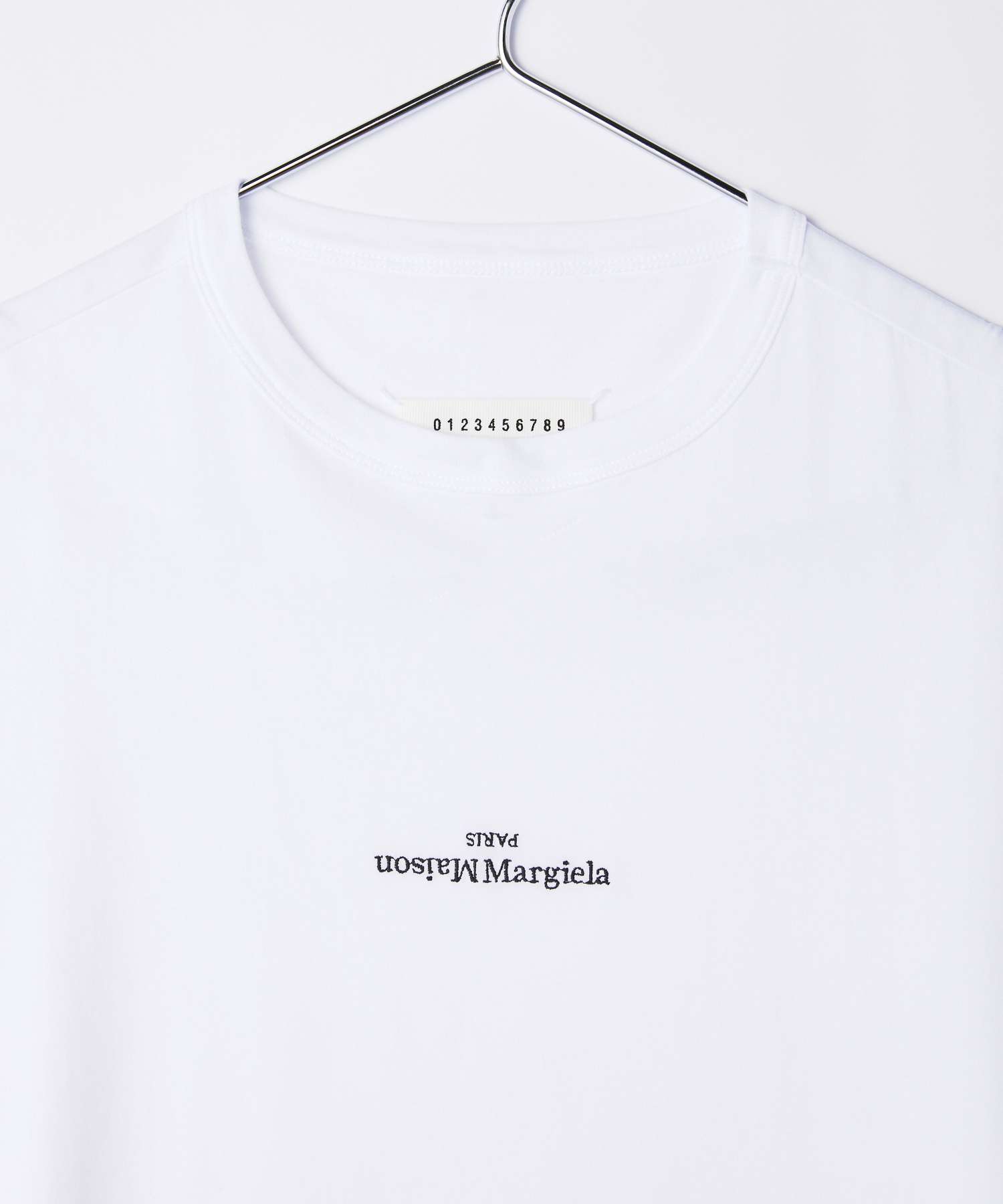 マルタンマルジェラ1  22SS  S30GC0701 ディストーテッドロゴ刺繍Tシャツ メンズ 46