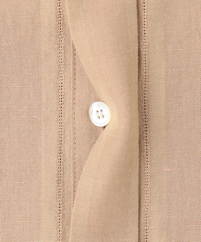 セール 50%OFF】【洗える】カラミストライプ ヘンリーネック