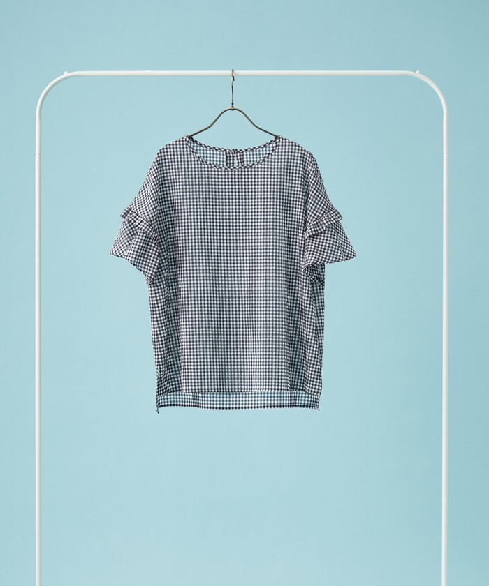 セール 47%OFF】【セットアップ対応商品】ギンガムチェックフリル